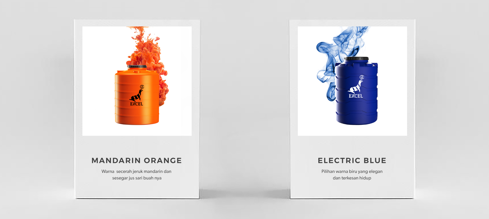Warna Mandarin Orange dan Electric Blue