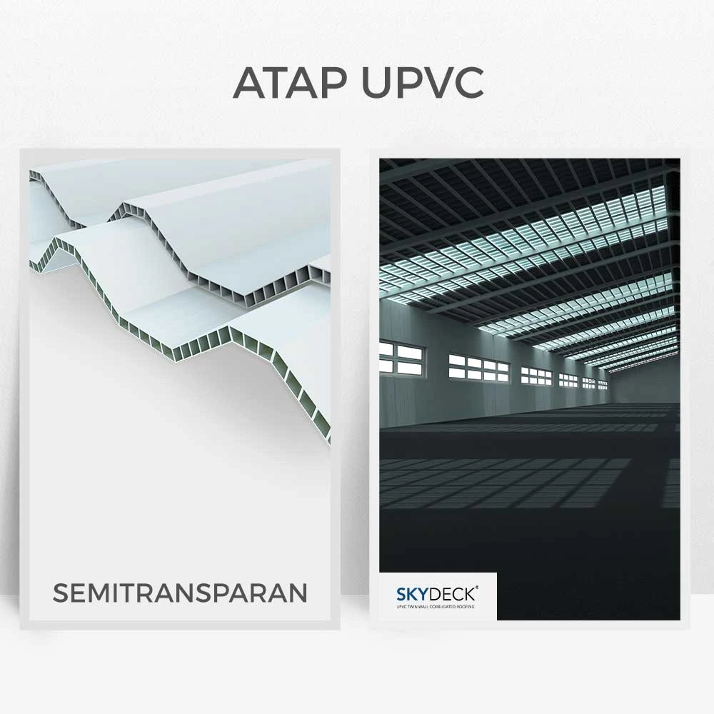 Gambar Atap uPVC Double Layer Semitransparan SKYDECK